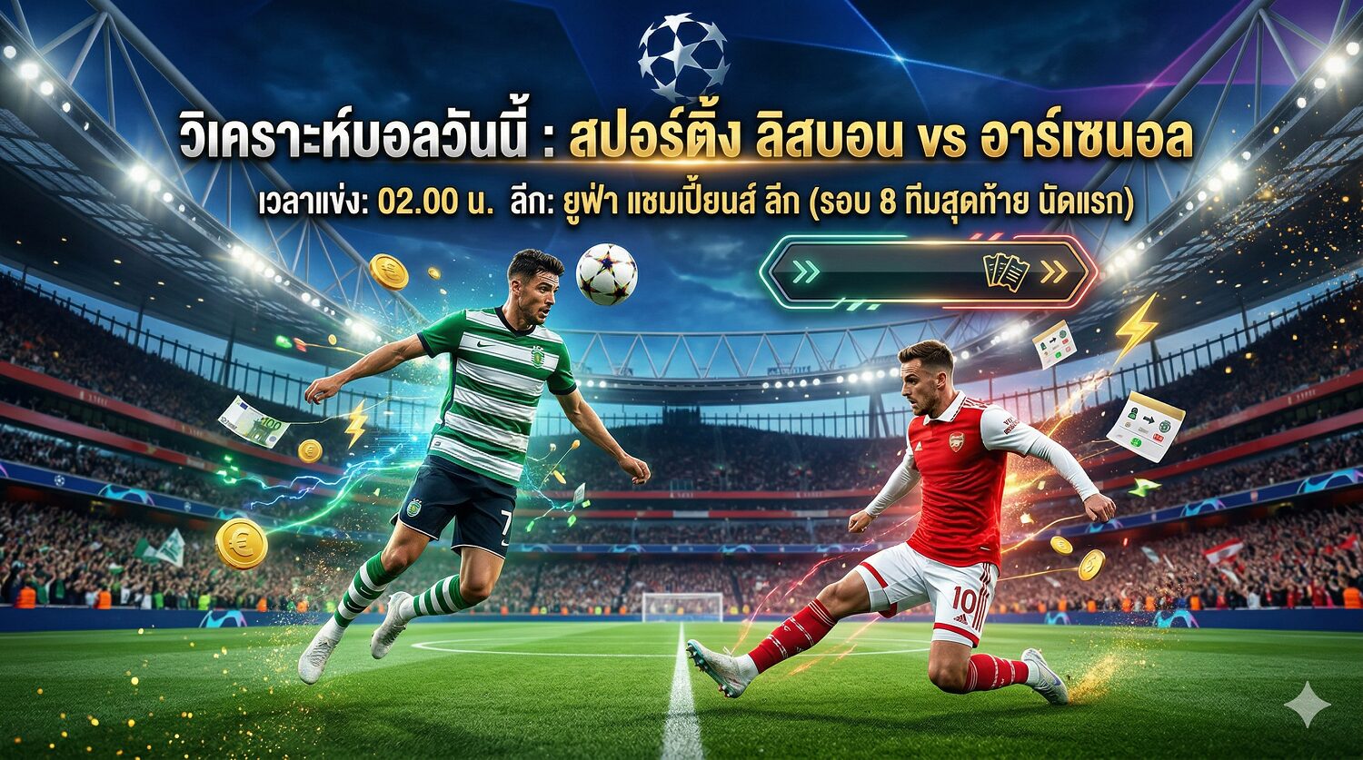 วิเคราะห์บอลวันนี้ สปอร์ติ้ง ลิสบอน vs อาร์เซนอล