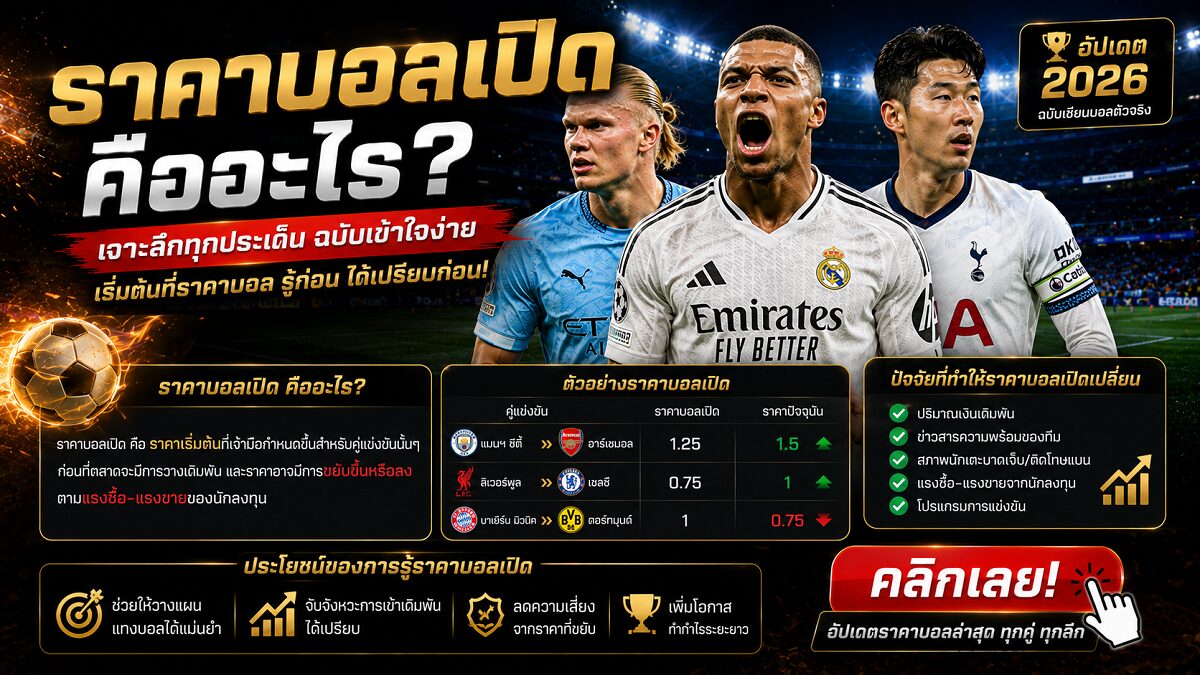 ราคาบอลเปิด คืออะไร