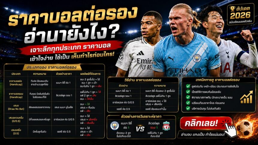 ราคาบอลต่อรอง อ่านยังไง