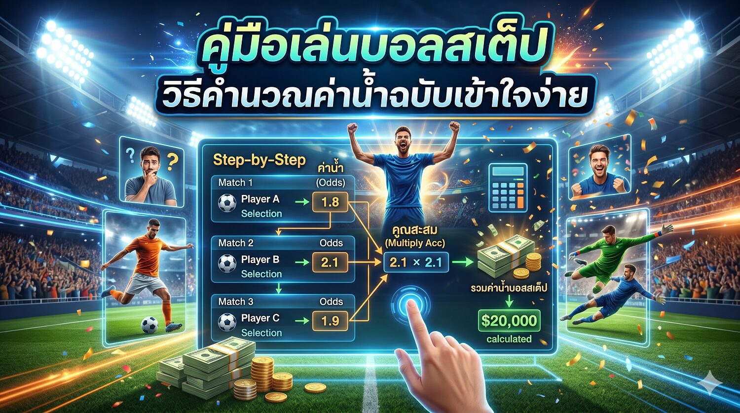 บอลสเต็ป คืออะไร คู่มือเล่นบอลสเต็ป วิธีคำนวณค่าน้ำฉบับเข้าใจง่าย