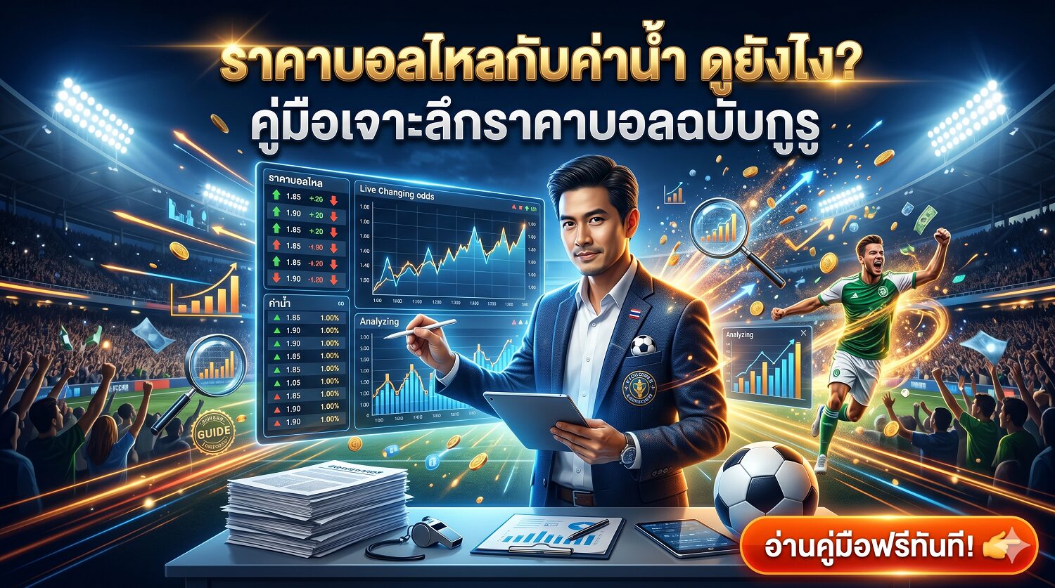 ราคาบอลไหลกับค่าน้ำ ดูยังไง คู่มือเจาะลึกราคาบอลฉบับกูรู