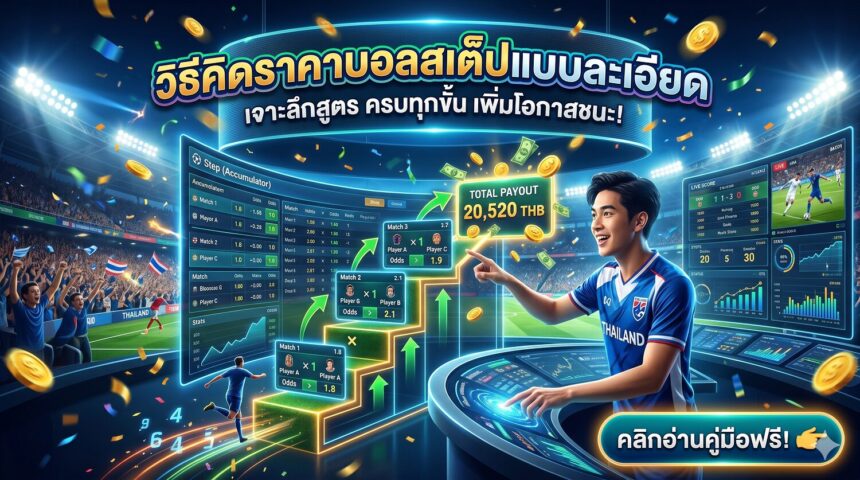 วิธีคิดราคาบอลสเต็ปแบบละเอียด